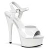 Pleaser - DELIGHT609 Sandale à bride à la cheville - Blanc Product image